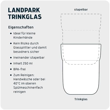 Landpark Trinkbecher Willi für Kinder - Kinderbecher aus Kunststoff - BPA Frei